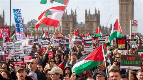 Hundreds of thousands rally across cities to support Palestinians ...