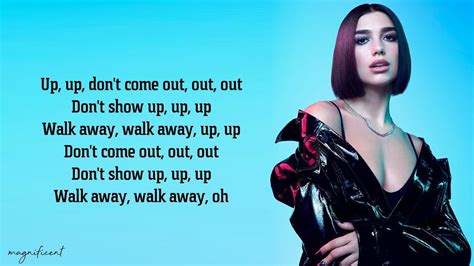 Dua Lipa - Don't Start Now (Lyrics) - YouTube