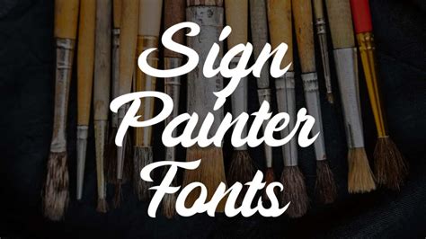 27 Retro Sign Painter Fonts for Your Signs, Labels, and Logos | HipFonts