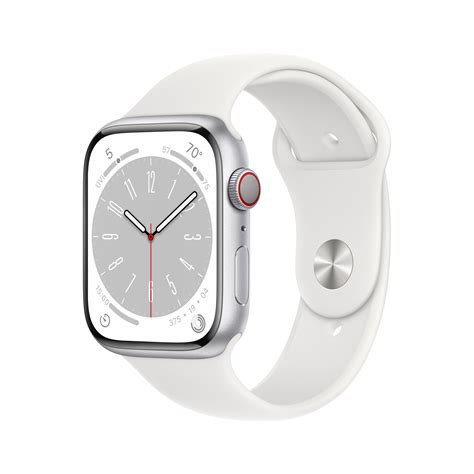 Apple Watch Series 8 GPS + Cellular 45mm Silver Aluminum Case with ...