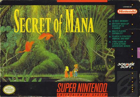 Secret of Mana (1993) SNES box cover art - MobyGames