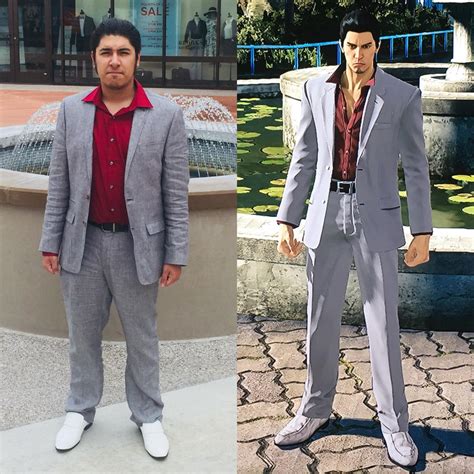 Kazuma Kiryu Cosplay by the Fountain by KyleKatarn1980 on DeviantArt