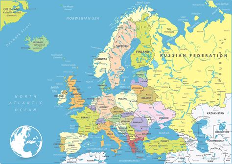 Map Of Europe Countries - Reyna Charmian