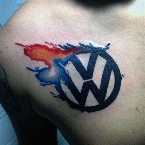 50 Volkswagen VW Tattoos For Men - Automotive Design Ideas