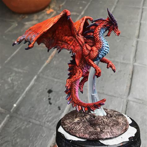 Young Red Dragon : r/minipainting