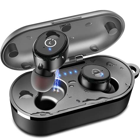 TOZO T10 Bluetooth 5.0 Wireless Earbuds with Wireless Charging Case ...