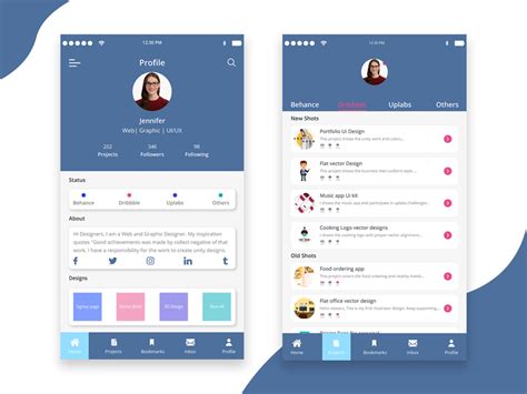 Portfolio Ui Design by Karthikraja on Dribbble