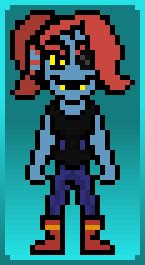 UnderTale - Undyne OverWorld Sprite Remake by Handy99 on DeviantArt