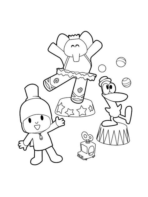 Pocoyo Coloring Pages For Kids Coloring Pages