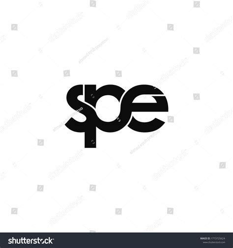 Spe Letter Original Monogram Logo Design Stock Vector (Royalty Free ...