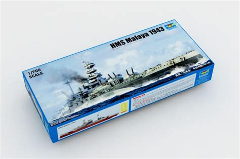 1/700 Trumpeter HMS Malaya 1943 Battleship Model Kit - Squadron.com