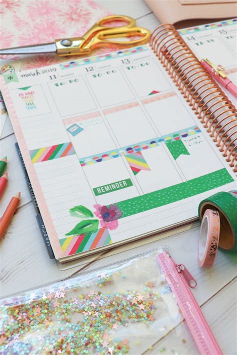 Washi Tape 2 Ways: Easy Planner Decoration Ideas | March 2019 - The ...