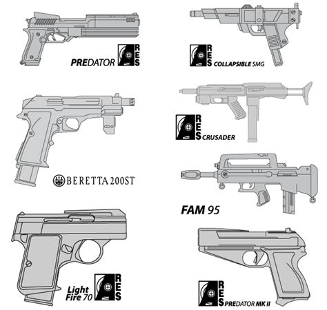 Free Pistol Vector Art