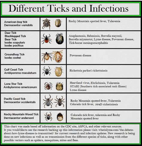 Tick Chart Identification - Alternative Earthcare