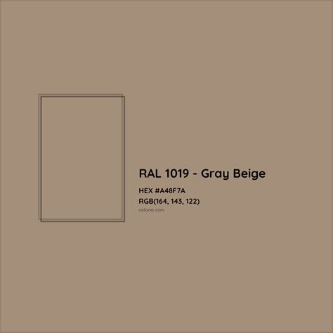 About RAL 1019 - Gray Beige Color - Color codes, similar colors and ...