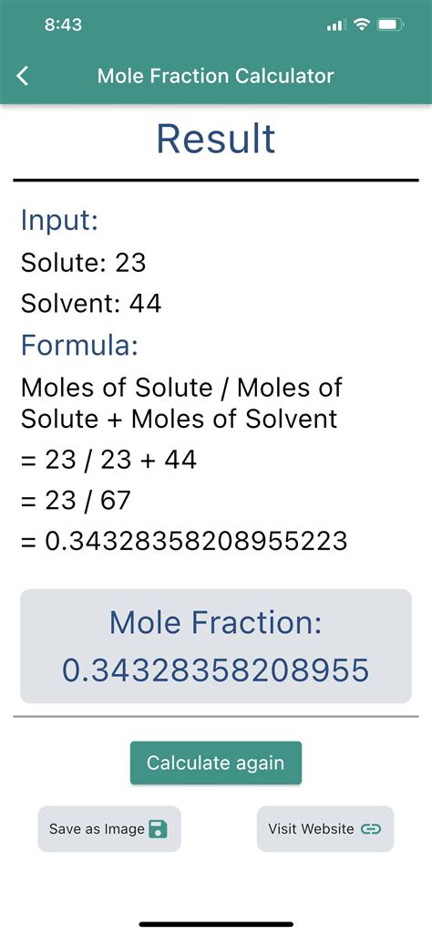 Mole Fraction Calculator APK for Android Download