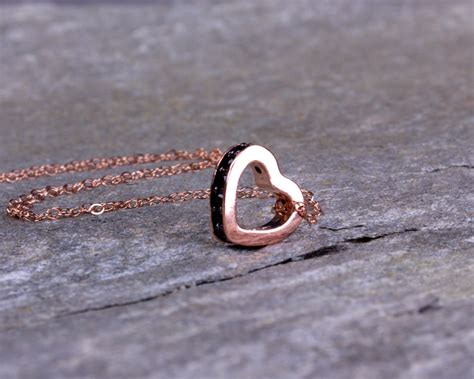 Heart Necklace / Rose Gold Necklace