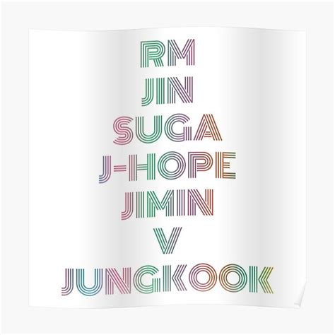 Bts Poster With Names - loveyourlife-s