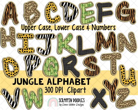 Jungle Letters Printable - Printable Word Searches