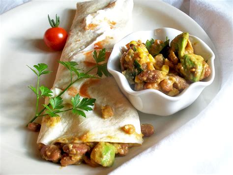 Pinto Bean and Avocado Burritos | Lisa's Kitchen | Vegetarian Recipes ...