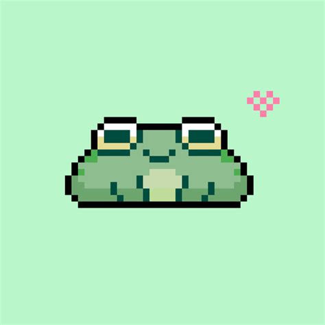 Cách vẽ pixel art siêu đáng yêu frog pixel art cute cho ngày cuối tuần