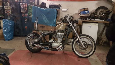 Suzuki Savage ls 650 bobber rat look rusty Garage Dr3i&zwanzig yuck fou ...