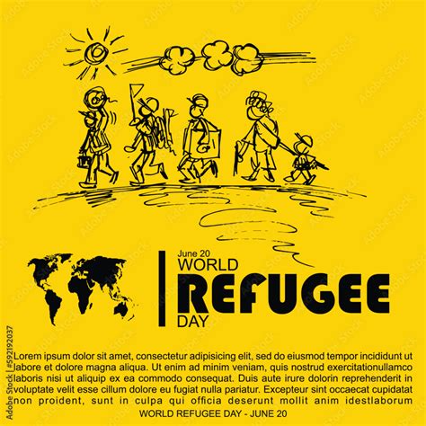 World Refugee day, poster and banner Stock Vector | Adobe Stock