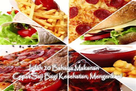 Info khasiat: Makanan Cepat Saji