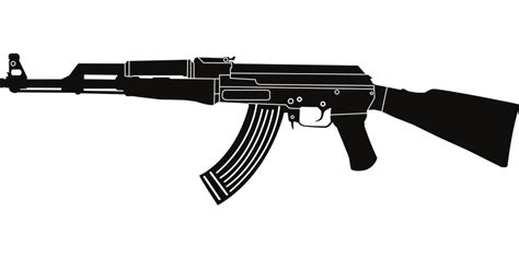 Download Gun, Rifle, Ak-47. Royalty-Free Vector Graphic - Pixabay