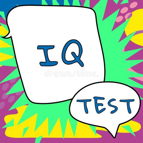 Sign Displaying Iq Test. Business Idea Attempt To Measure Your ...