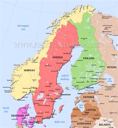 Scandinavia Map in editable format