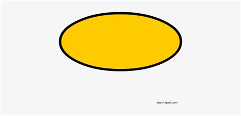 Yellow Oval Free Clip Art Image - Oval Shape Clipart Transparent PNG ...