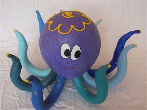 Paper Mache Octopus - Etsy