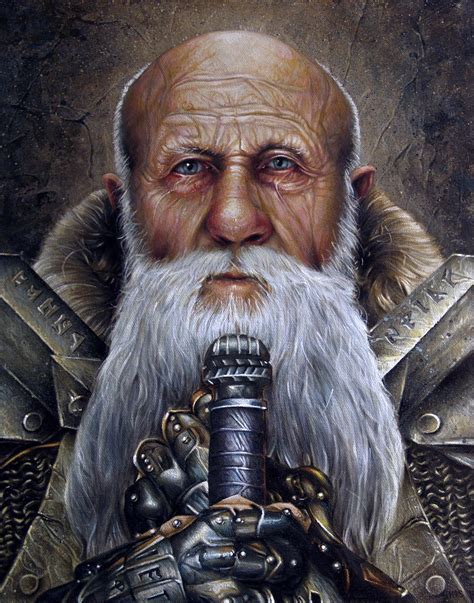 Dwarf Fantasy Art Traditional Portrait Original Painting - Etsy