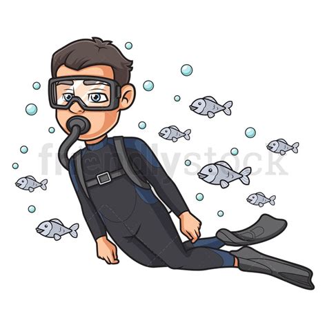 Scuba Diver Clipart Image