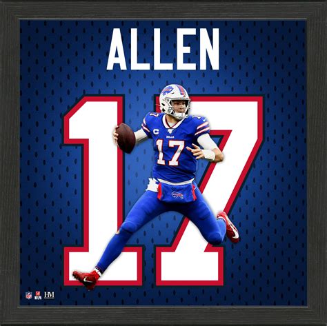 Josh Allen Jersey Number Frame