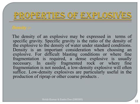 Explosives and its classification