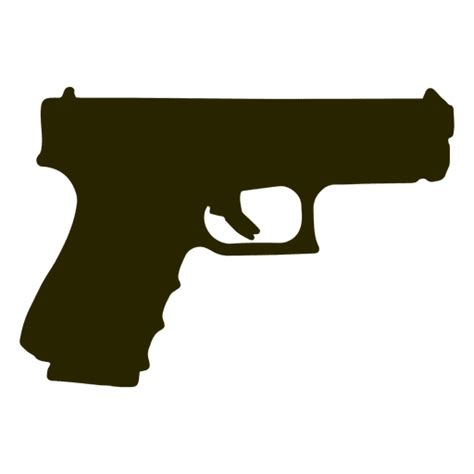 Transparent Png Svg Vector File Silhouette Glock Vector Pistol | The ...