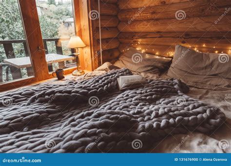 Cozy Winter Weekend in Log Cabin Stock Photo - Image of lodge, cottage ...