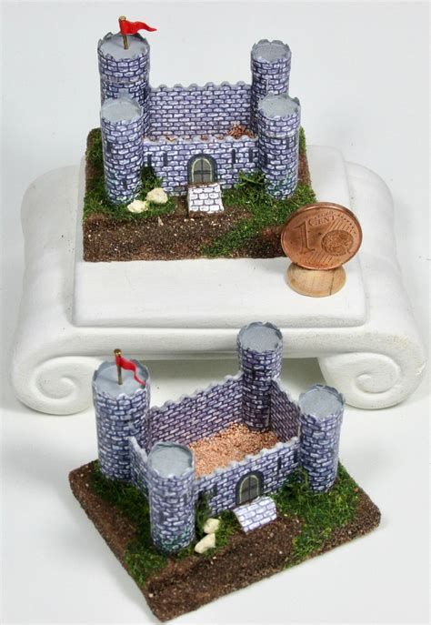 Castle Toy for Children in Cardboard and Wood, 1/12 Scale - Etsy