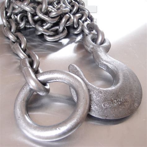 Tow Chains with Ring and Slip Hook mild steel for agricultural and 4 x ...