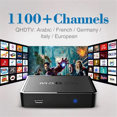 Top Quality IPTV Set Top BOX MAG 250 with 1100+Live TV Channels IPTV ...