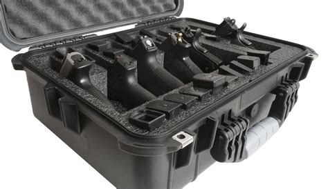 Case Club 6 Pistol Waterproof Case with Silica Gel & Heavy-Duty Foam