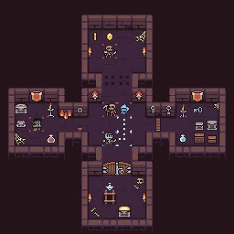 ArtStation - Pixel_Poem Dungeon Tileset, Evgeny Chistyak