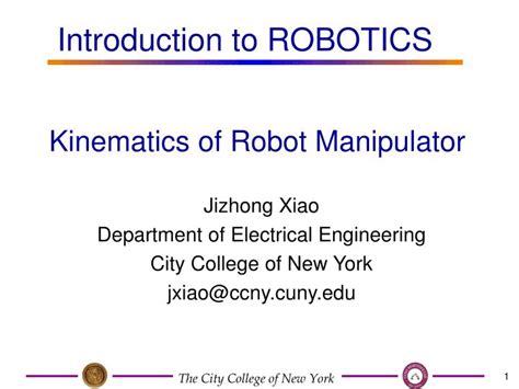 PPT - Kinematics of Robot Manipulator PowerPoint Presentation, free ...