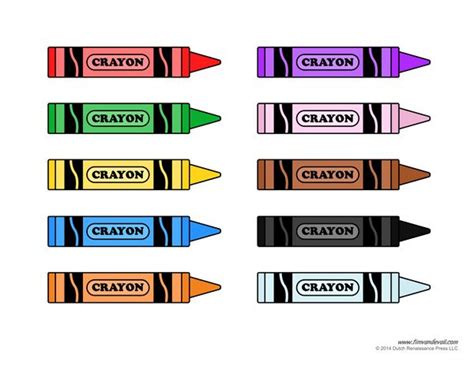 Crayon Template | Crayon template, Crayon, Label templates