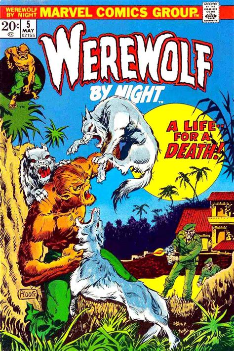 Werewolf By Night #5 - Mike Ploog art & cover - Pencil Ink