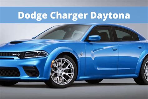 2023 Dodge Charger Daytona: Pricing, Release Date & Specs - An ...