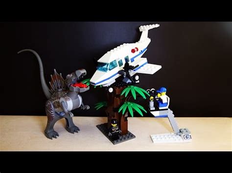 LEGO 1371 Studios Jurassic Park III Spinosaurus Attack Review - YouTube