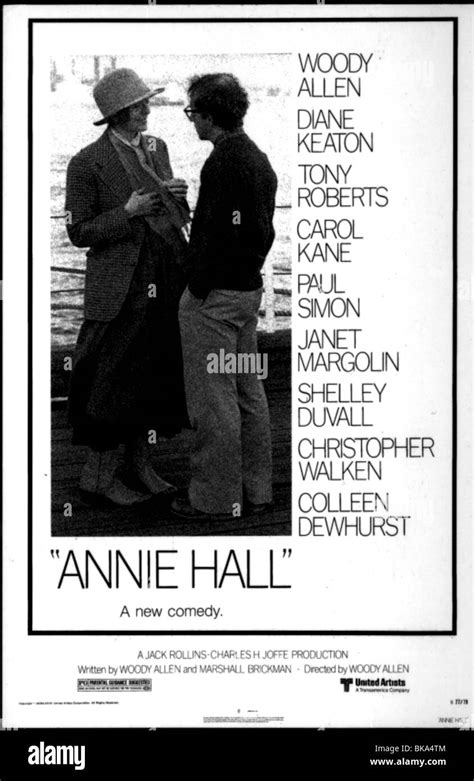 Annie hall movie poster Black and White Stock Photos & Images - Alamy